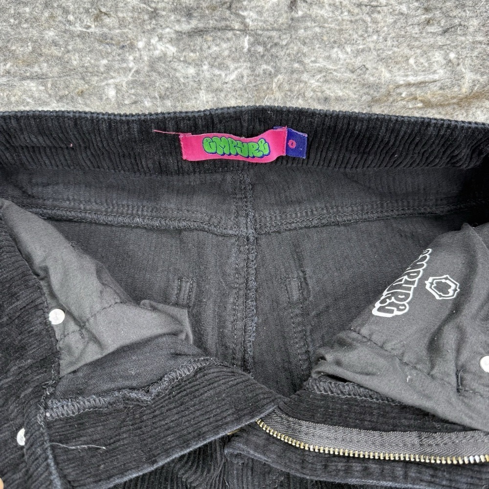 Empyre Tori 90s Black Corduroy Skate Pants Women's Size 0, 29" Inseam Cargo - Picture 7 of 11